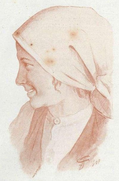 Menina, com, um, ruton de Francisek Dobnikar